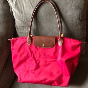 Stunning Fire Engine Red Longchamp Bag!!!